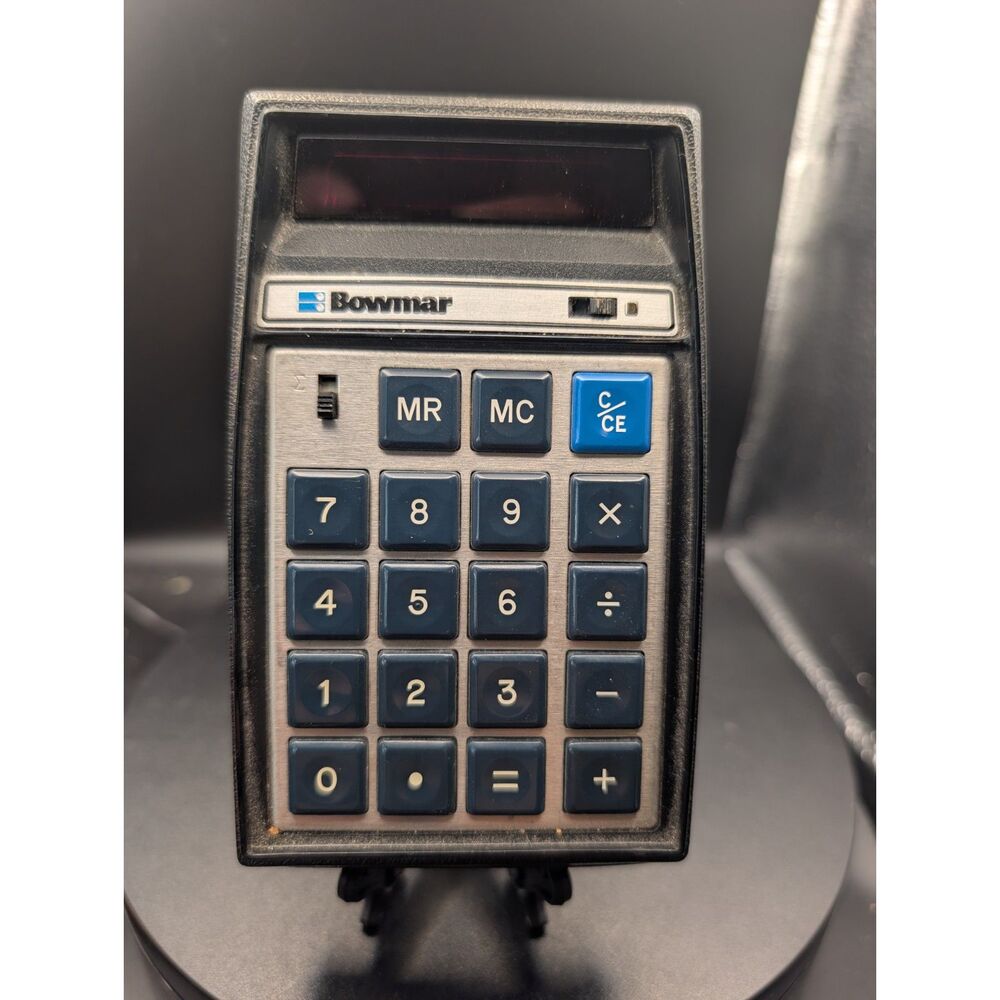 Vintage Bowmar MX70 Brain Calculator Box Case Manual Parts